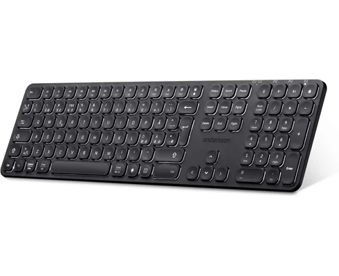 Andersson WSK-3000 Black - Wireless Keyboard 2.4G BT Backlit