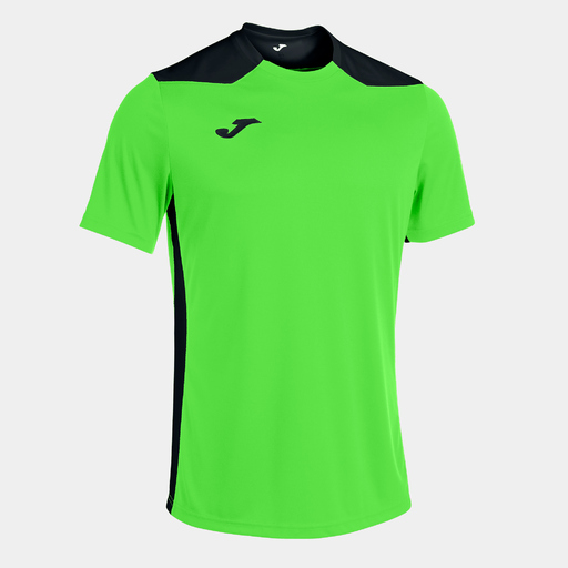Camiseta de manga curta Joma Championship Vi Verde Fluorescente Preta