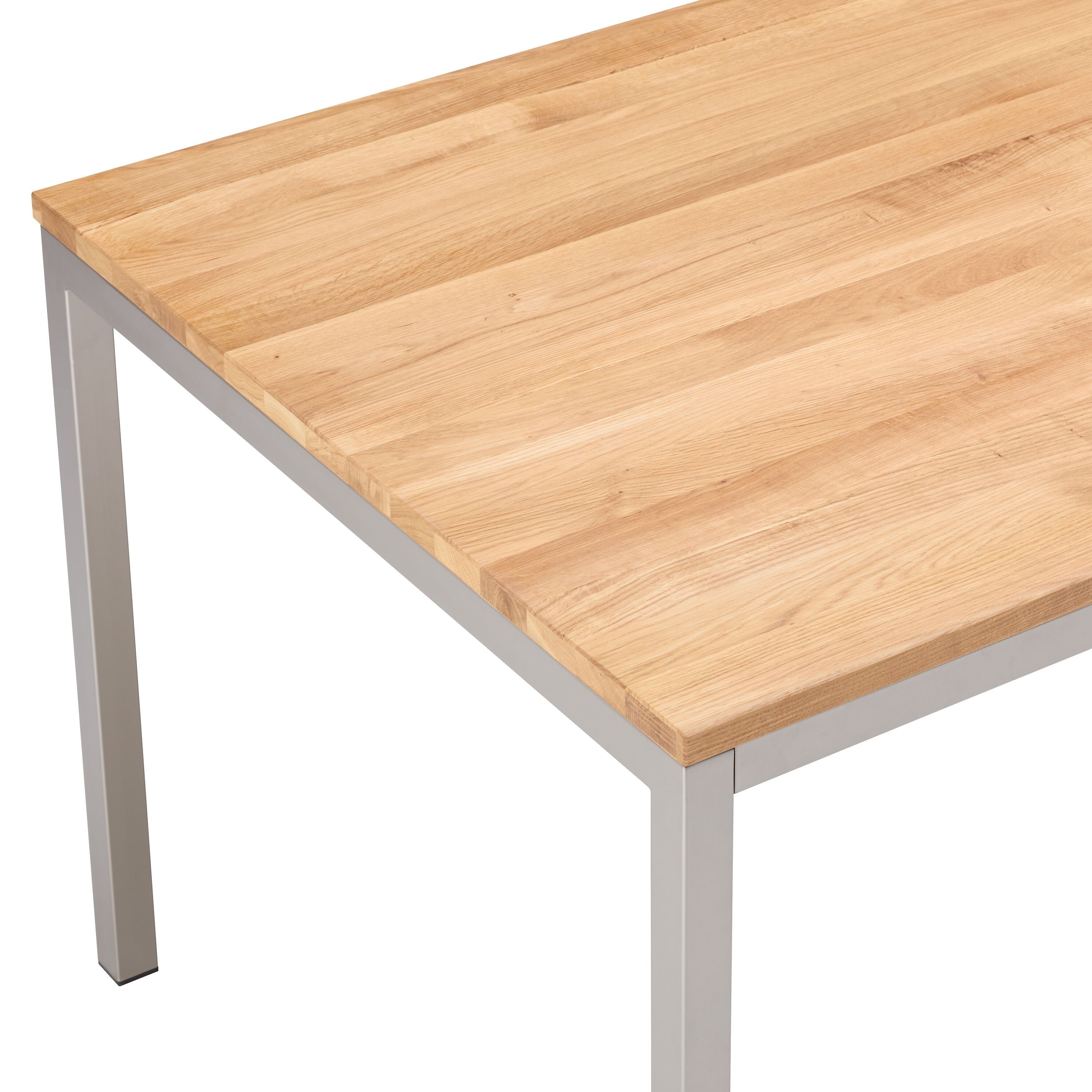 ALEXIS II Eiche n./polars - Schwarz / B: 180.0 cm x T: 90.0 cm x H: 75.0 cm