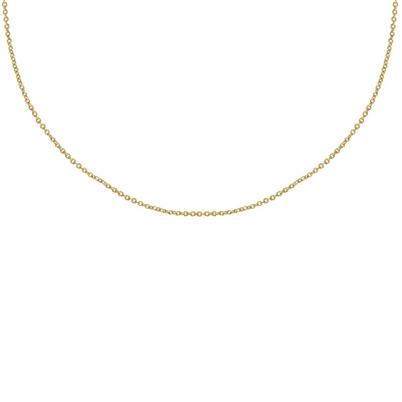 Chaine en Plaqué Or 1mm Maille Ronde 3 Tailles