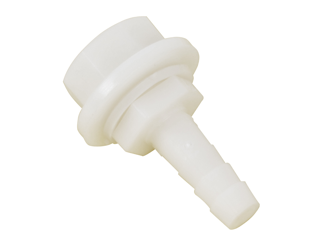 Slangverbinder recht met moer - 10 mm