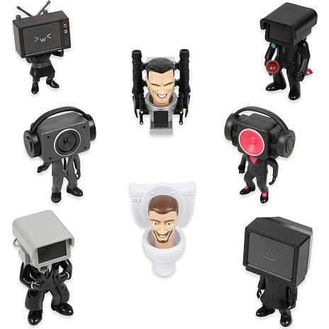 Skibidi toilet mini mystery figurer - flere varianter - assorteret