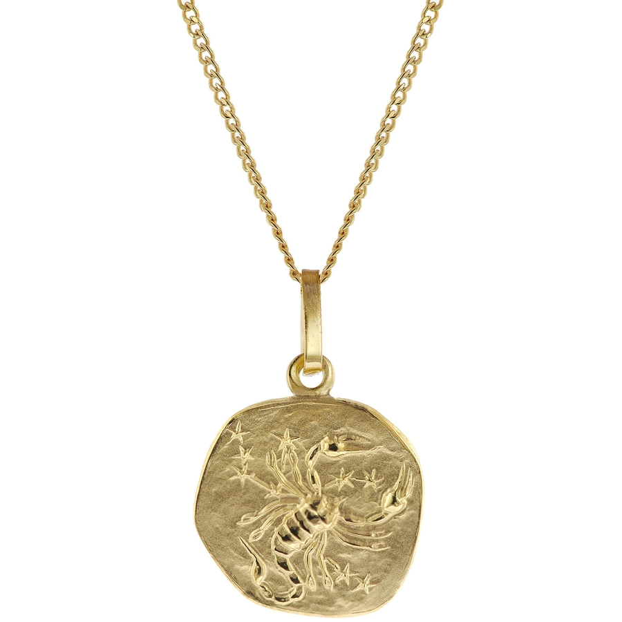 trendor Kinder-Halskette mit Sternzeichen Skorpion 3338K Gold gold