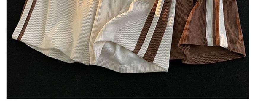 Femilina - Gestreepte joggingbroek met trekkoordtaille
