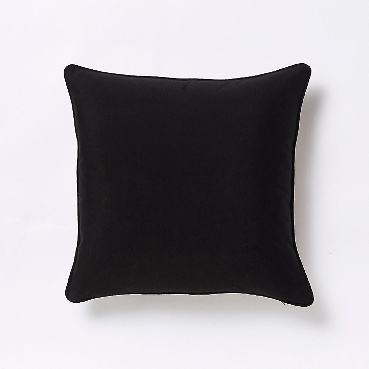Coussin Misore noir et blanc 40 x 40 cm