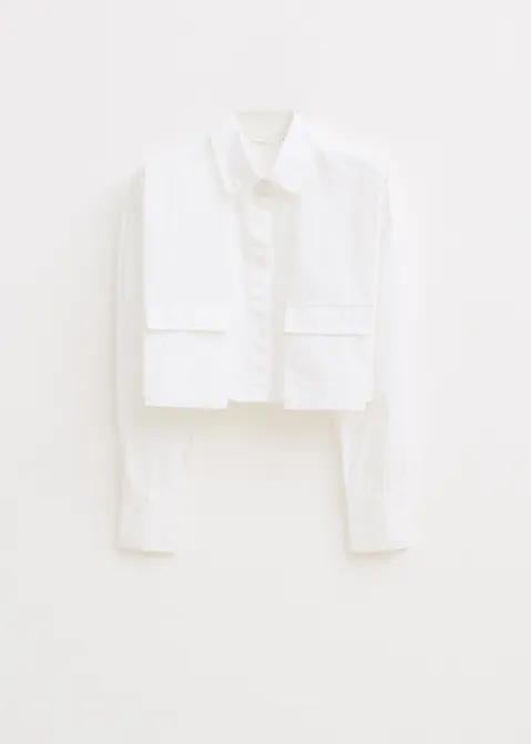Korte witte blouse wit (WIT)
