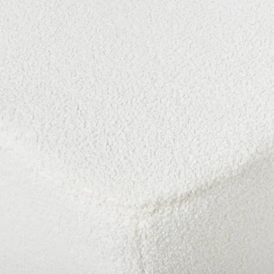 LUNGO - Ottomaan - Wit - Bouclé
