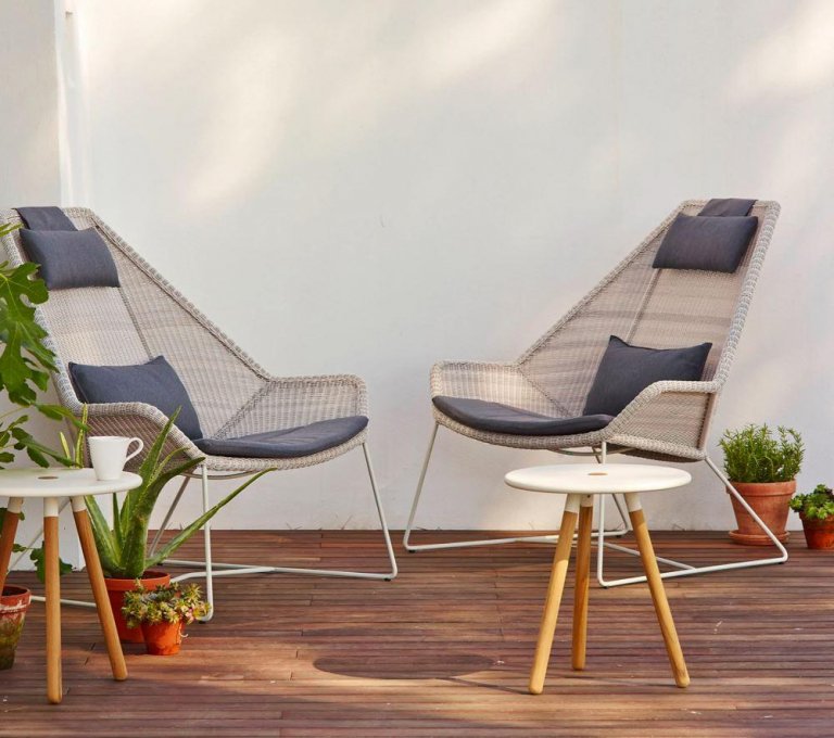 Cane-Line Breeze Highback Lounge fauteuil Black