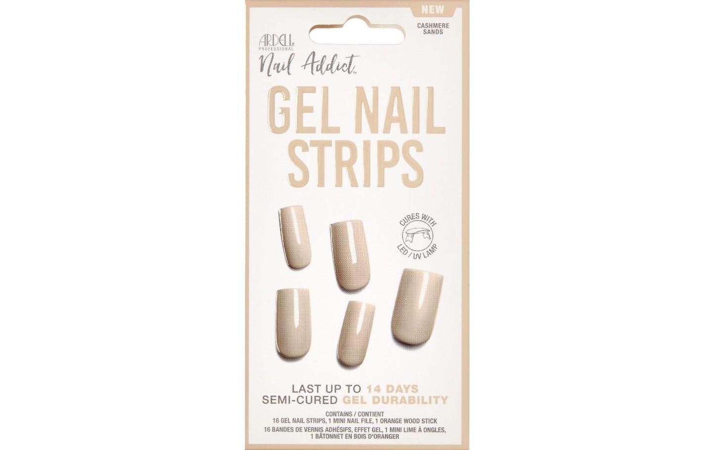 Gel Nail Strips Cashmere Sands 16 StückNagellack, der nicht trocknen muss, nicht absplittert und auch noch länger hält