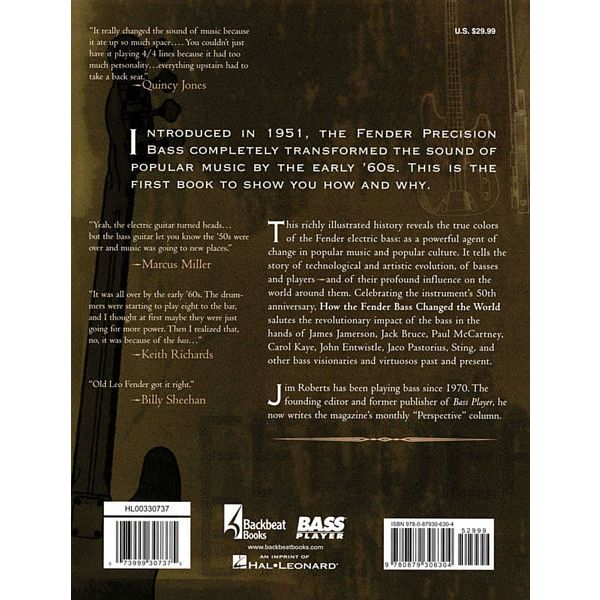 Backbeat Books How The Fender Bass Changed