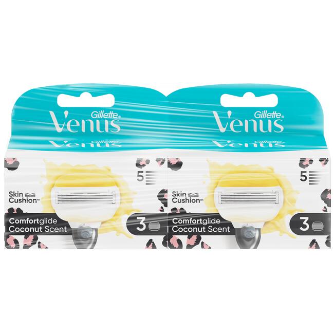 Gillette Venus ComfortGlide Leopard Navulmesjes Duopak 2x3 Stuks