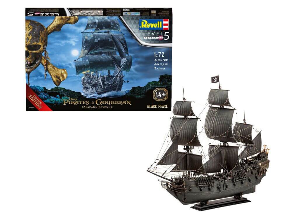 Revell 05699 Modellbausatz Black Pearl Fluch der Karibik 1:72, ab 14 Jahre