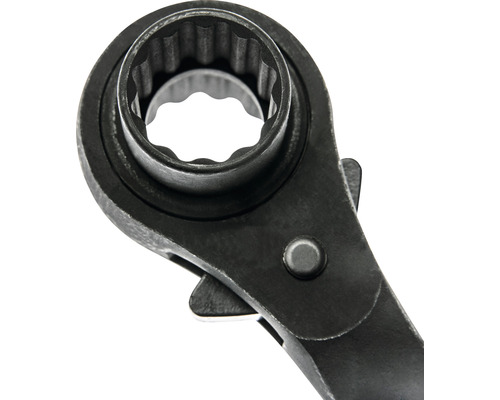 Steigerratel, sleutelmaat 19x22 mm met 32 tanden