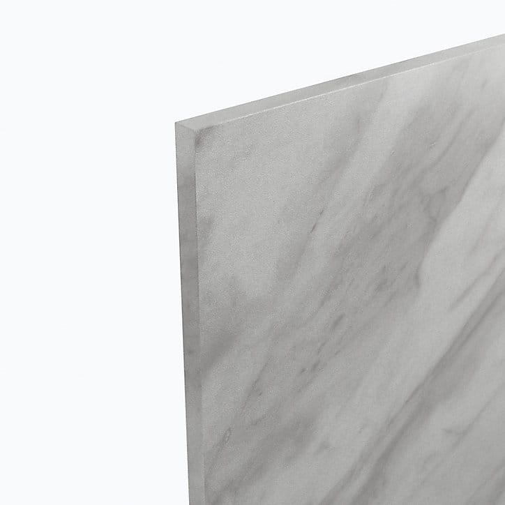 Crédence de cuisine aspect marbre blanc GoodHome Algiata l. 300 cm x H. 60 cm x Ep. 8 mm