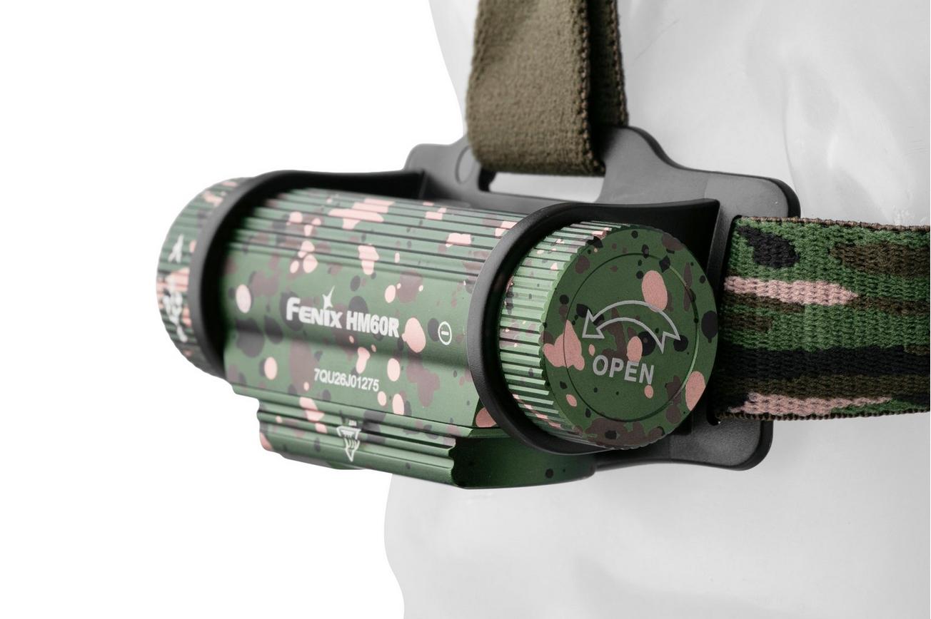 Fenix HM60R Camo oplaadbare hoofdlamp, 1200 lumen