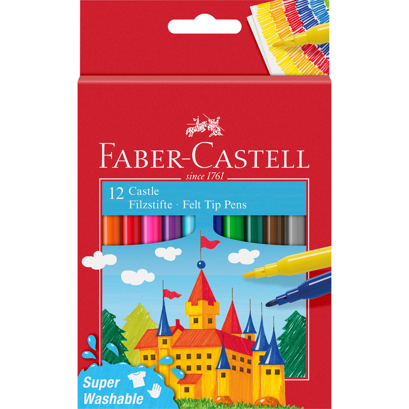 Faber-Castell Filzstifte Castle, 12 Stück, assortiert
