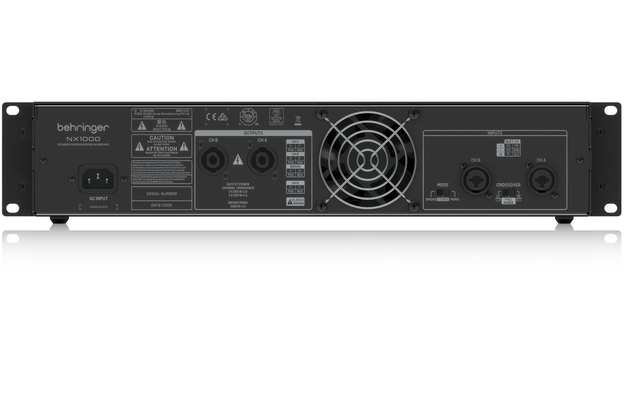 Endstufe NX1000<br>Ultraleichte 1000 Watt Class-D Endstufe