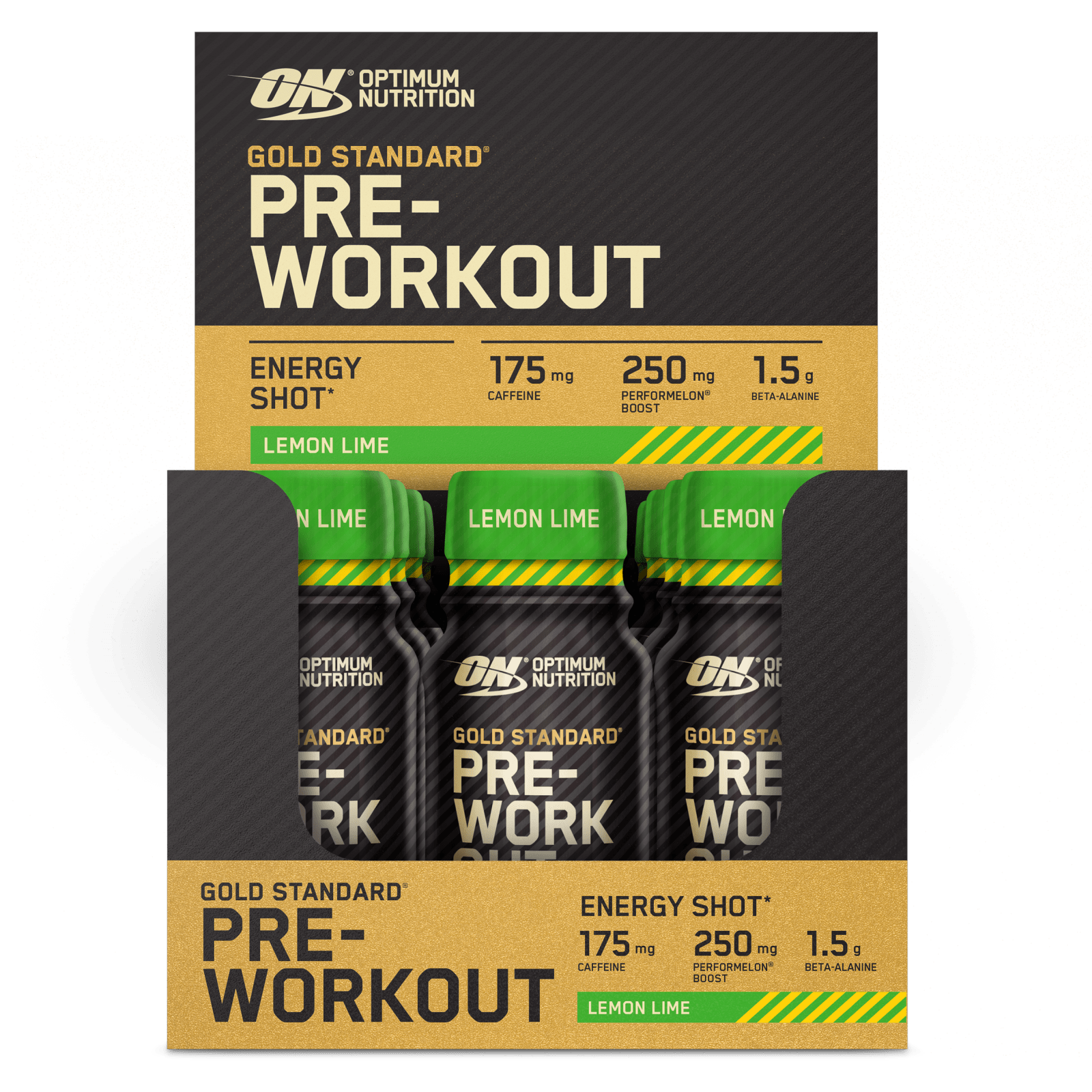 Gold Standard Pre Workout SHOT - 12x60ml - Lemon Lime