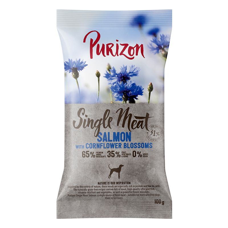 Purizon Single Meat Adult, saumon & épinards - sans céréales
