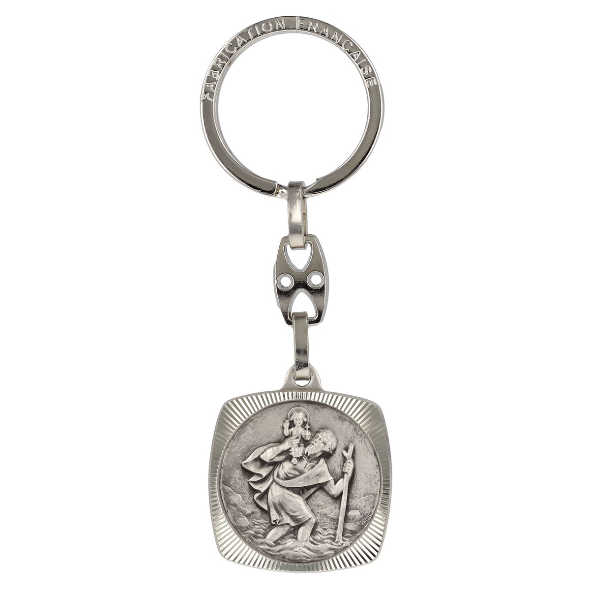 Porte clé métal saint Christophe