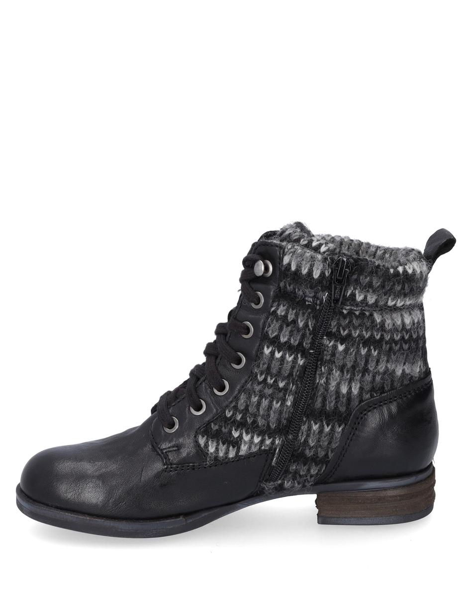 Stiefelette Sanja 17, schwarz-kombi