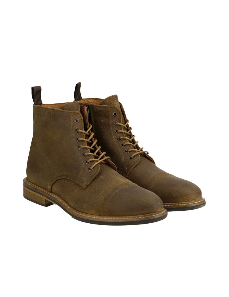 SCHMOOVE BOOTS HOMME PILOT OIL SUEDE OLIVE