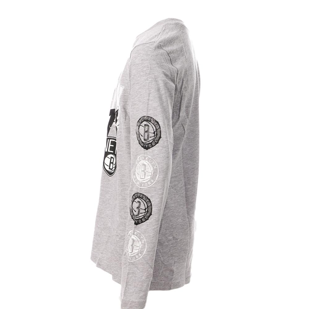 NBA T-shirt Manches Longues Gris Garçon Busy NBA BROOKLYN NETS
