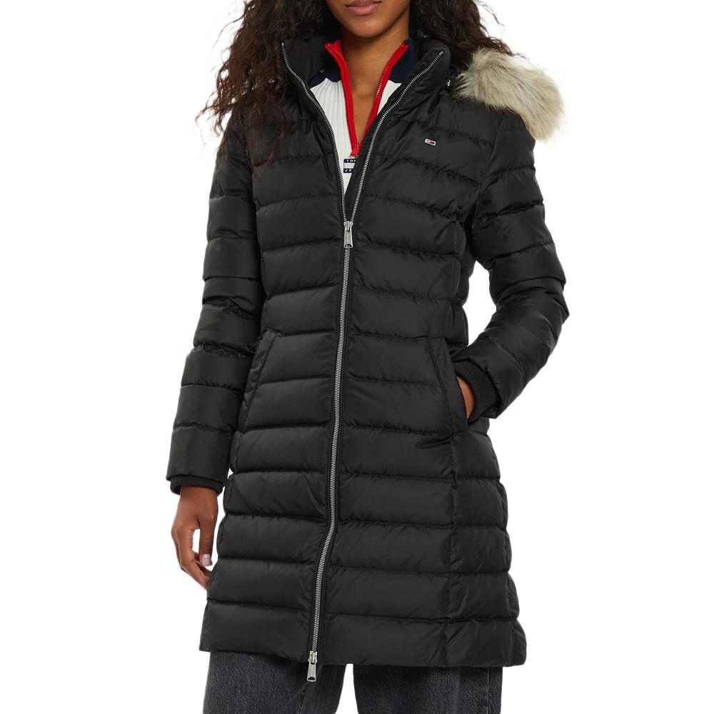 Tommy Hilfiger Doudoune Noire Femme Tommy Hilfiger Hooded