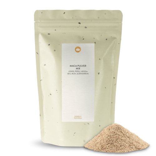 Sunday Natural Products  Bio Maca Pulver Mix Roh