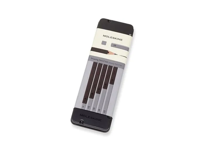 Moleskine 710470, Grafitblyant, Sort, Sølv, Sort, 3 mm, FSC, Metalboks