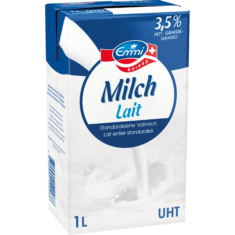 Emmi Vollmilch 3.5%, UHT, 100 cl, 12 Stück