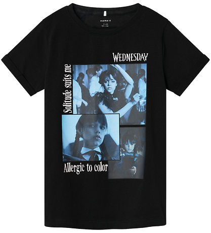 Name It T-Shirt - Noos - NkfJax Wednesday - Schwarz