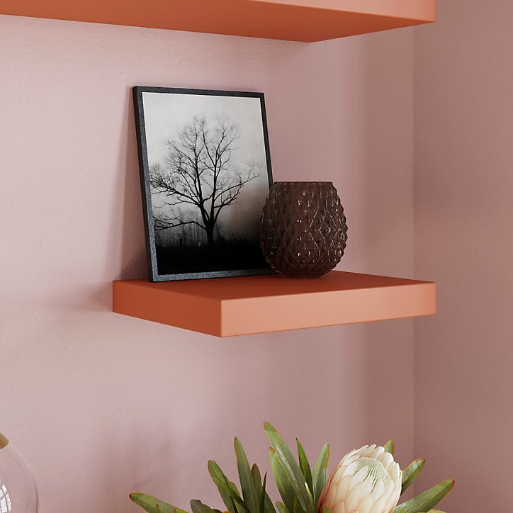 Tablette murale avec fixation invisible GoodHome Cusko terracotta 30 cm