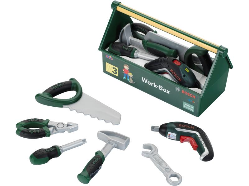 Klein-Toys Handwerker BOSCH Workbox Werkzeugbox mit einer Vielzahl an Zubehör