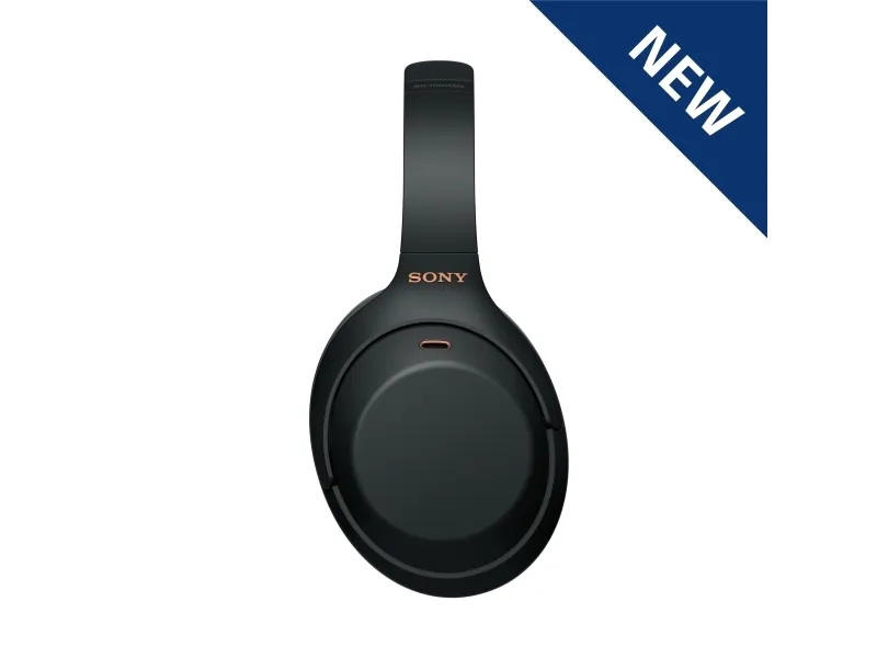 Sony WH-1000XM4 - Hovedtelefoner med mik. - fuld størrelse - Bluetooth - trådløs, kablet - NFC - aktiv støjfjerning - 3,5 mm jackstik - sort