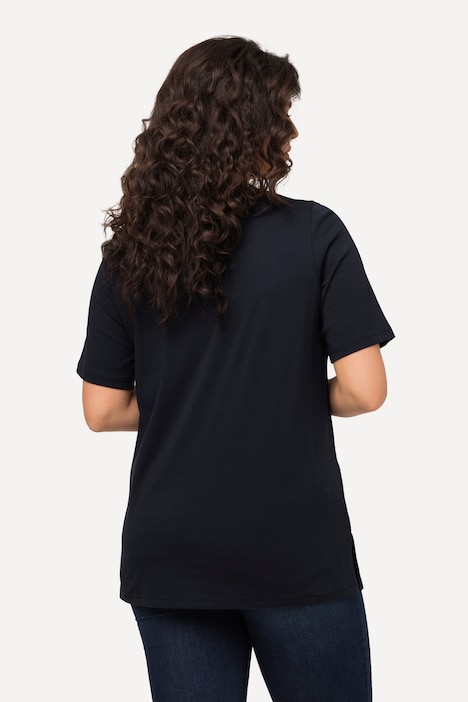 Weihnachts-Shirt, Eichhörnchen, V-Ausschnitt, Halbarm