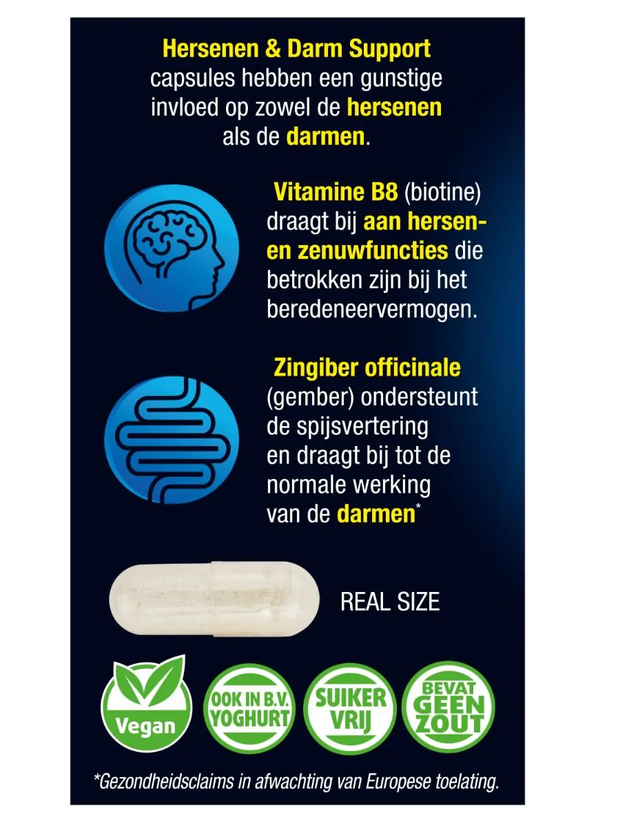 Hersenen & Darm support Bioticomel 30 capsules