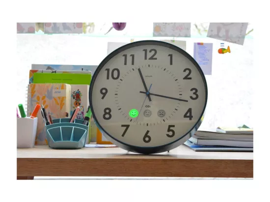 Moniteur d air Orium Capteur CO2 Horloge analogique Quaelis 15