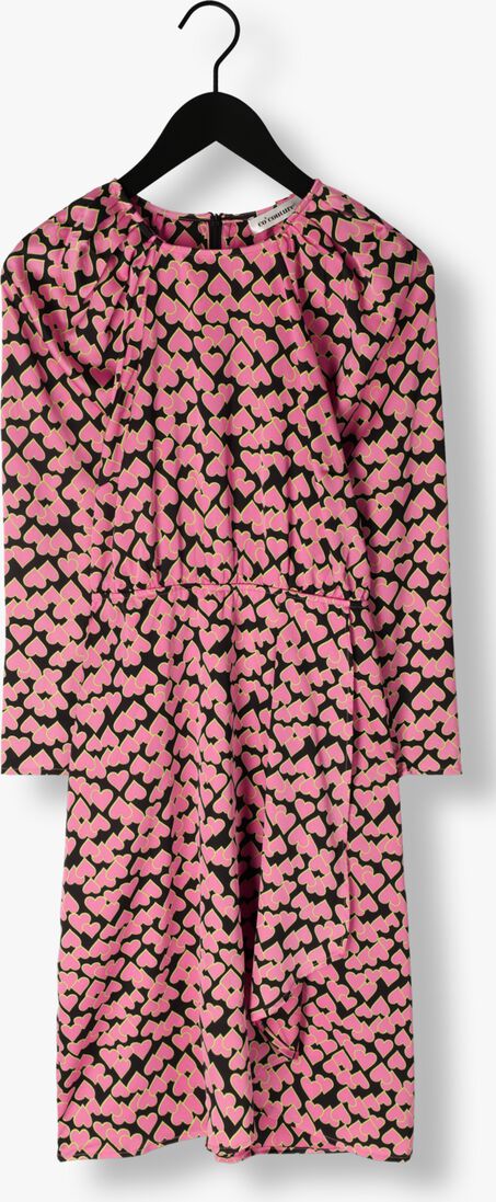 roze co'couture midi jurk flashy heart dress