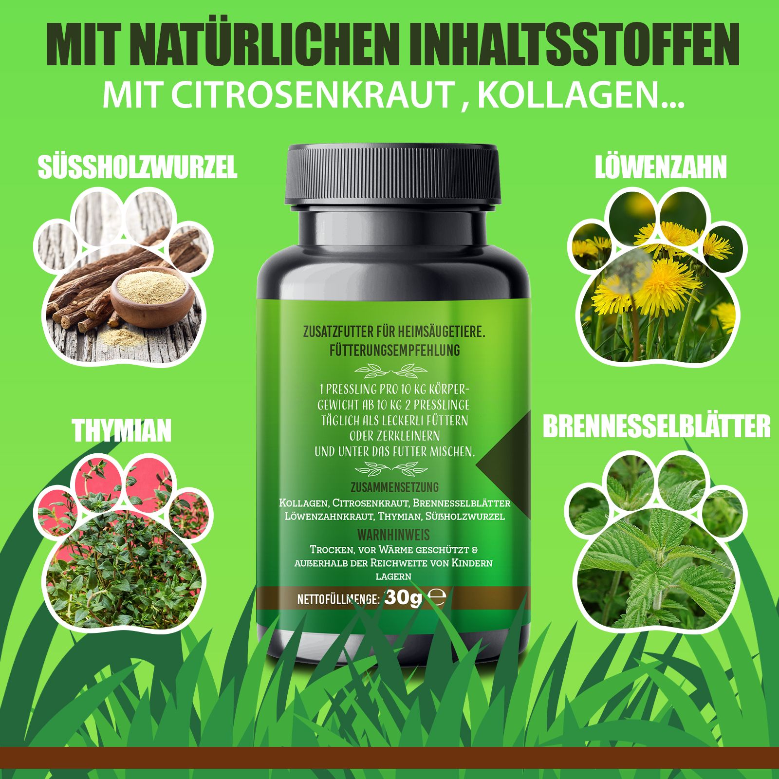 Saint Nutrition® | Gras und Kotfresser Leckerlis