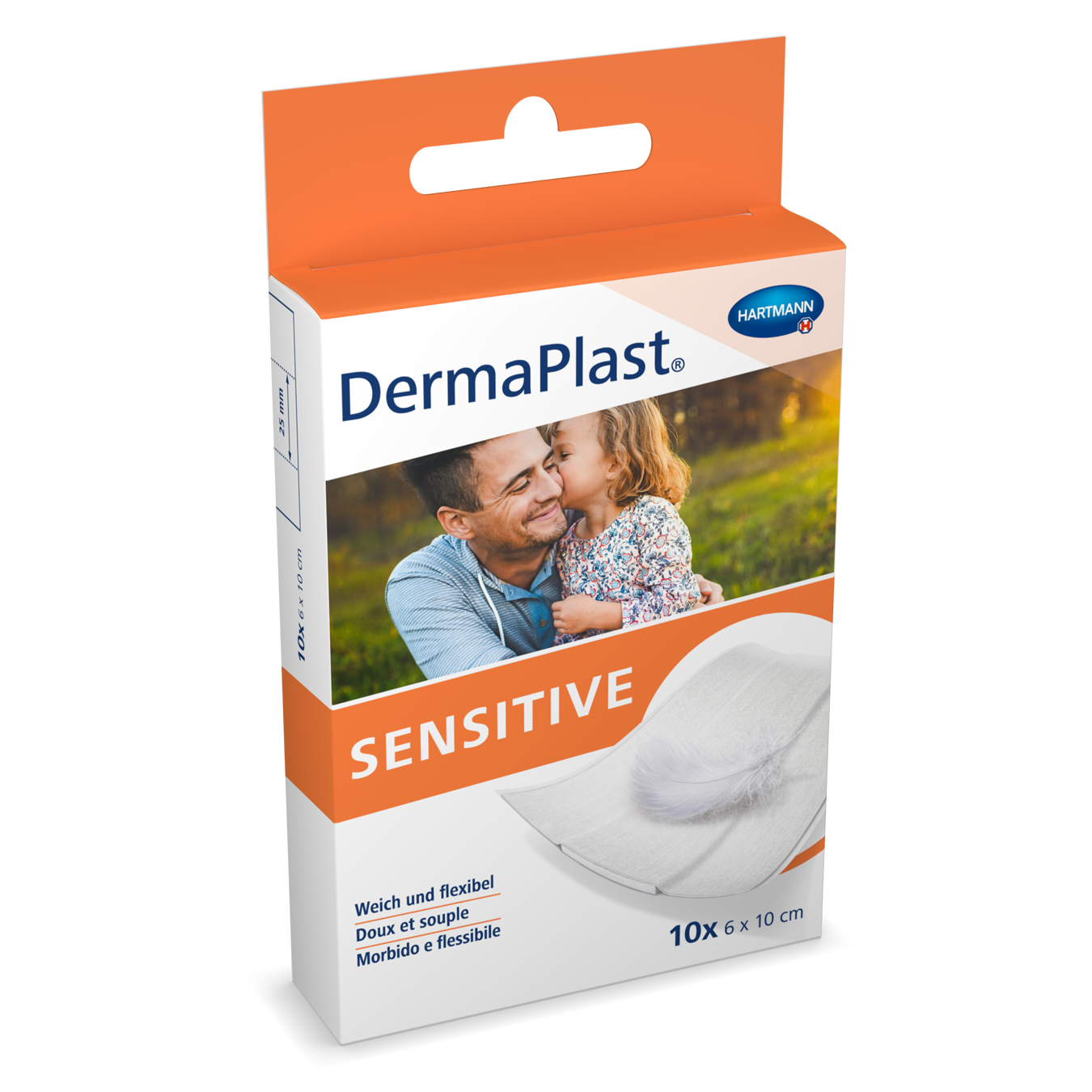 DERMAPLAST Sensitive Schnellverband 6x10cm weiss 10 Stk
