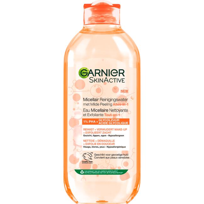 Garnier SkinActive Micellair Reinigingswater Milde Peeling Alles-in-1 400 ML