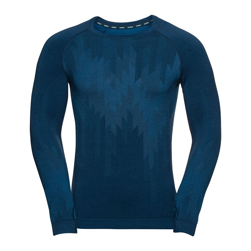 Odlo KINSHIP PW 200 - Sous-couche Homme blue wing teal melange