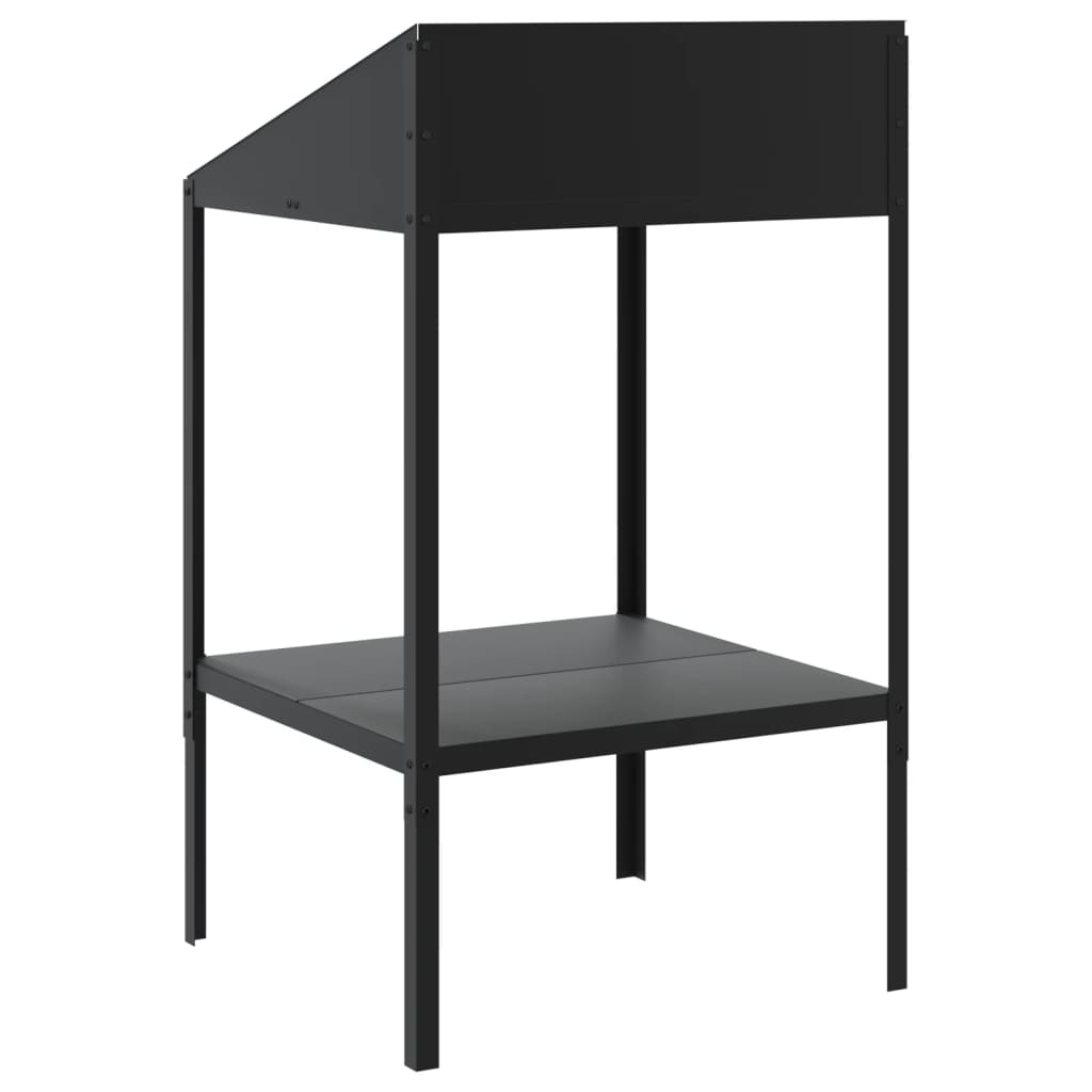Support pour plantes anthracite 56,5x54,5x100cm acier galvanisé