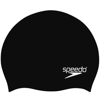 Speedo Plain Moulded Silicone Junior Badekappe Black Kinder