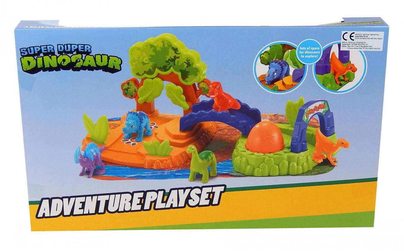 Super Duper Dinosaur Adventure dinospeelset met 5 dino's