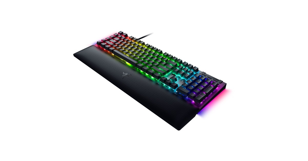 RazerBlackWidow V4, gaming toetsenbord  (Zwart, US lay-out, Razer Yellow, RGB leds, Doubleshot ABS)