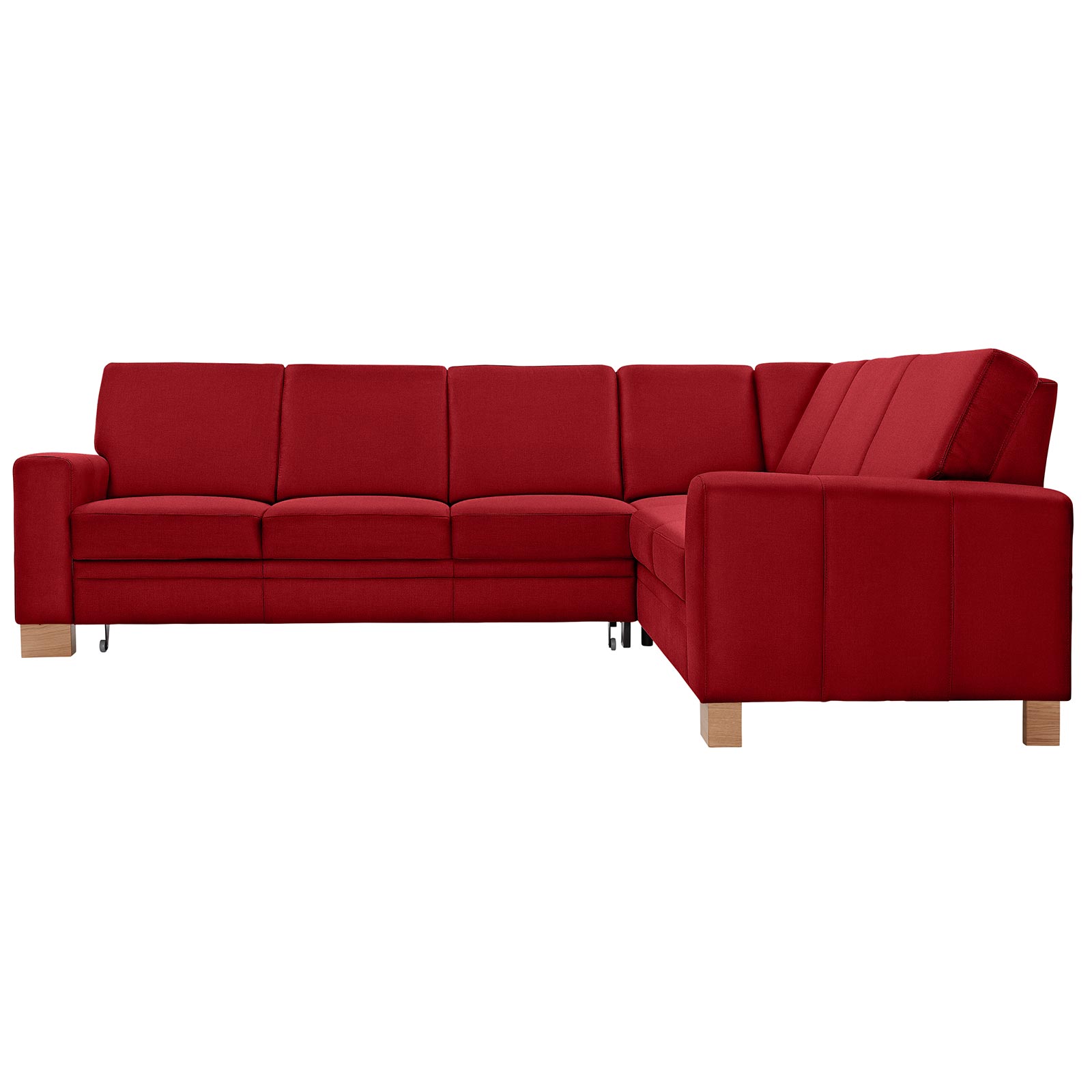 polsterpower Ecksofa - Miro bordeaux - Basismodell - rechts