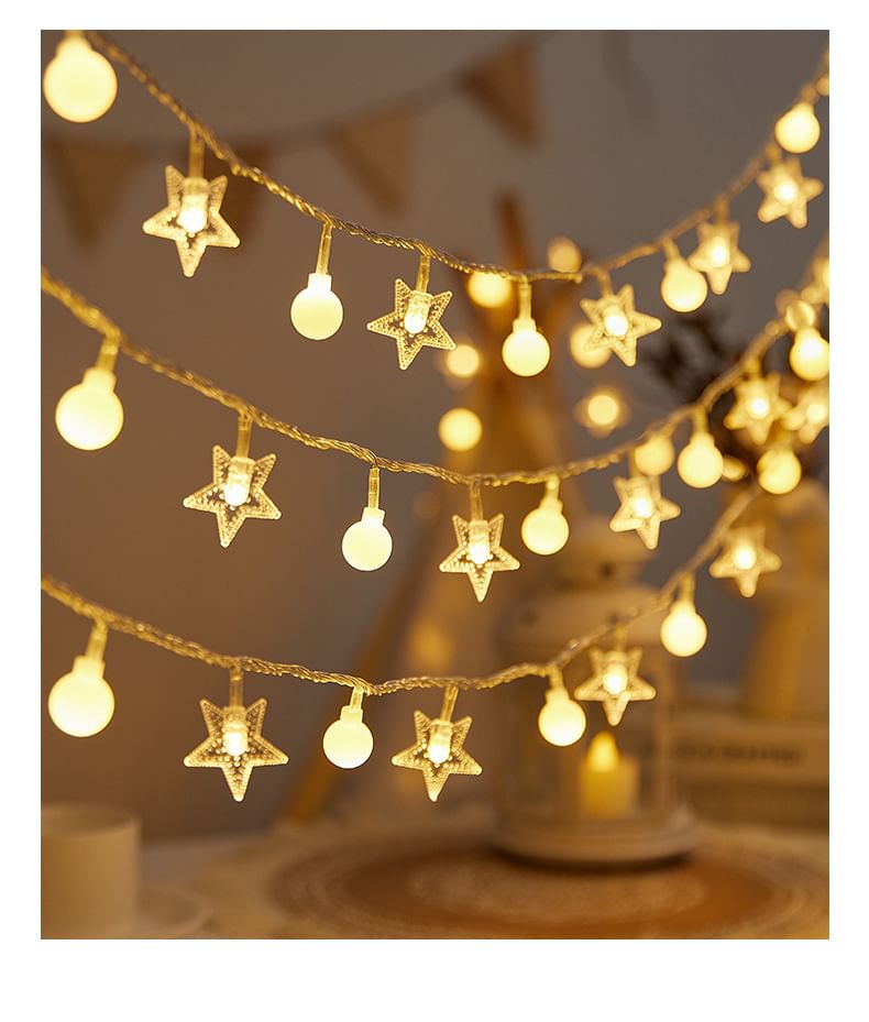 HOMTEC - Kerstverlichtingssnoer / USB-verlichtingssnoer (diverse ontwerpen)