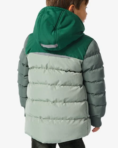manteau matelassé vert